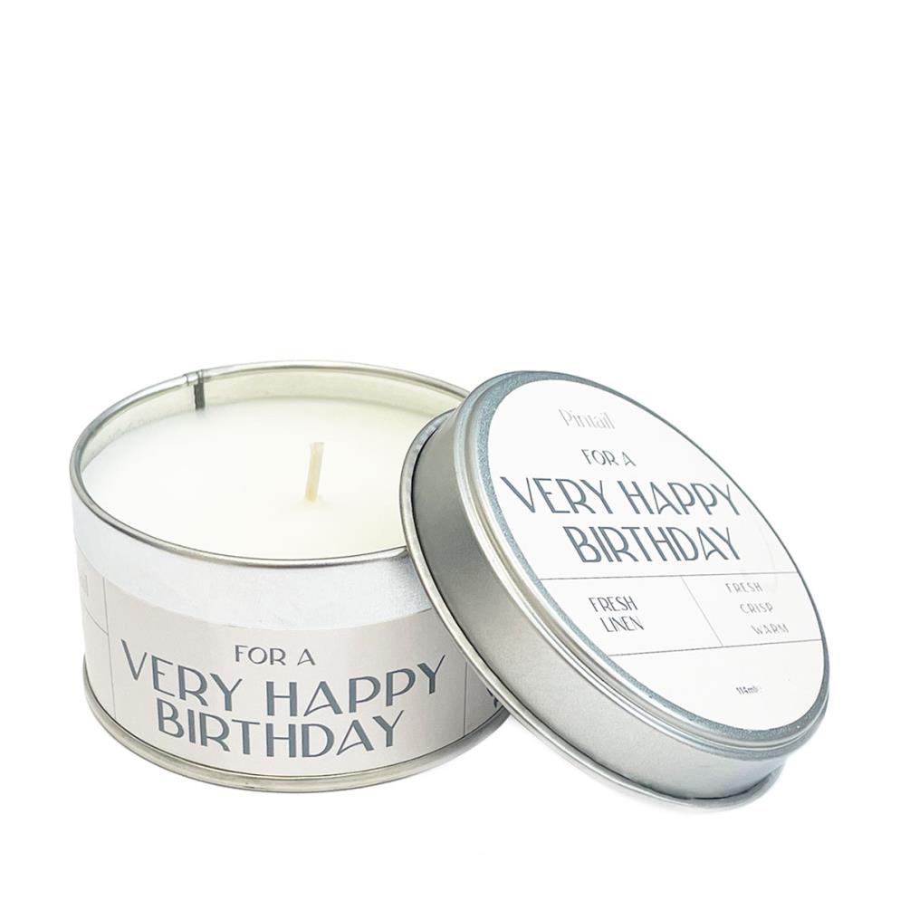 Pintail Candles Very Happy Birthday Tin Candle £6.29